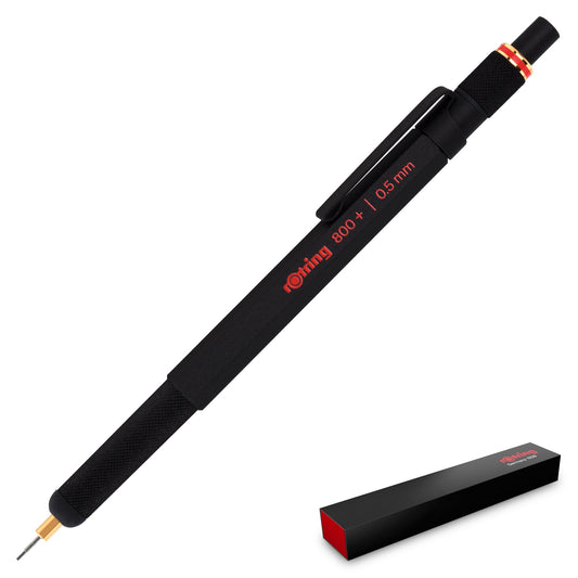Rotring 800+ Black Stylus Mechanical Pencil with 0.5mm Lead