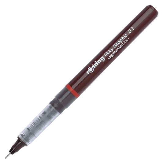 Rotring Tikky Burgundy Graphic Drawing Pen in 0.1mm