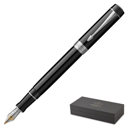 Parker Duofold Classic Black Centennial Fountain Pen Medium