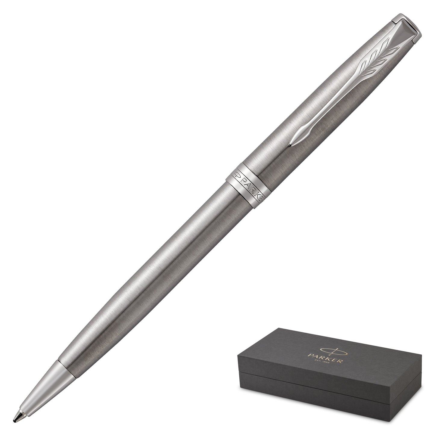 Parker Sonnet Stainless Steel Chrome Trim Ballpoint Pen