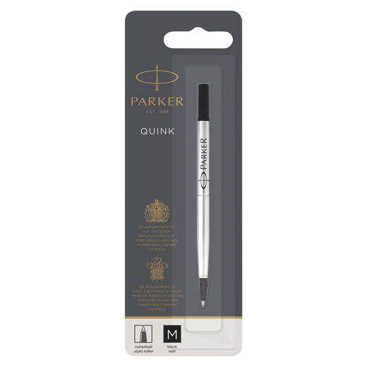 Parker Rollerball Pen Refill with medium black ink