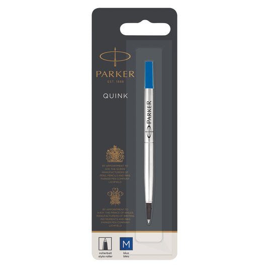 Parker Rollerball Pen Refill with medium blue ink