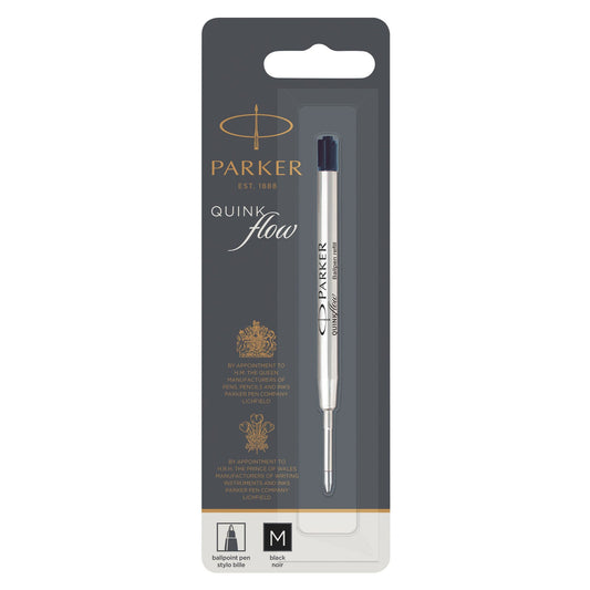 Parker Quinkflow Ballpoint Pen Refill Medium Black