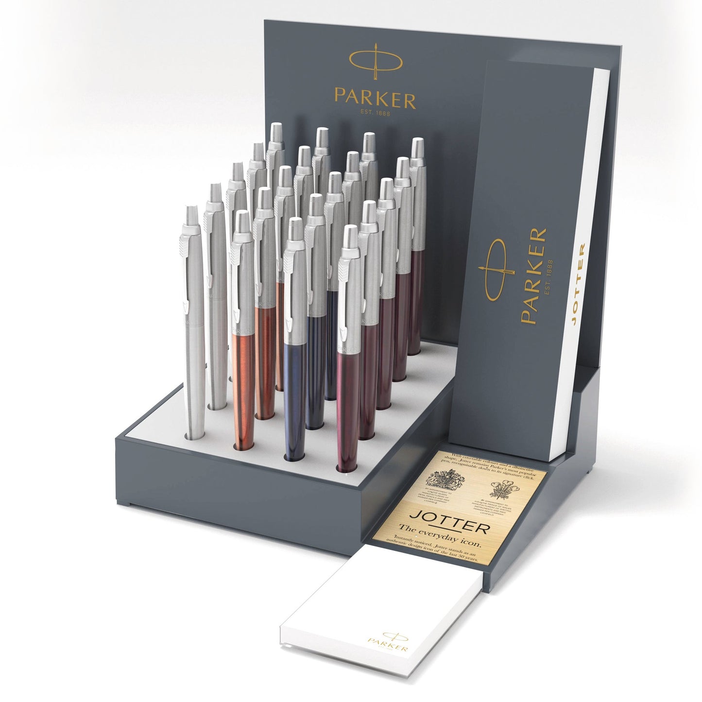 Parker Jotter Core Display Set of 20 Ballpoint Pens with Individual Gift Boxes
