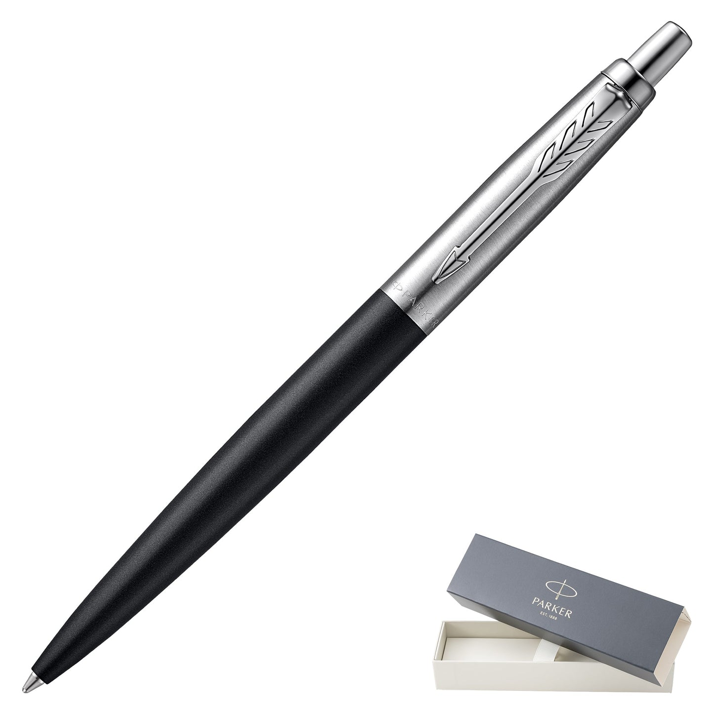 Parker Jotter XL Matte Black Chrome Trim Ballpoint Pen