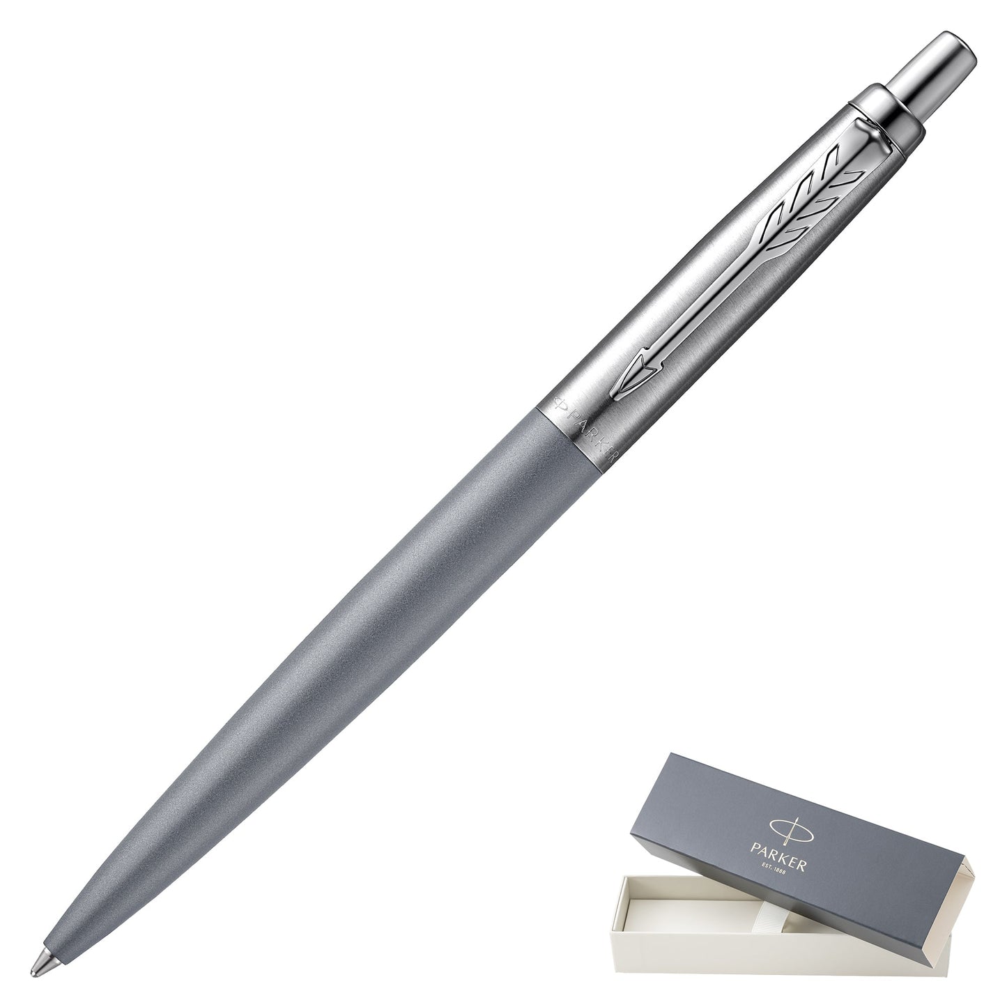 Parker Jotter XL Monochrome Grey Chrome Trim Ballpoint Pen