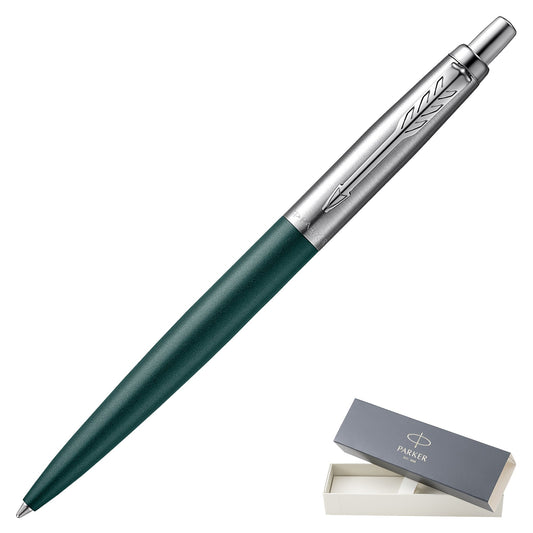Parker Jotter XL Monochrome Green Chrome Trim Ballpoint Pen