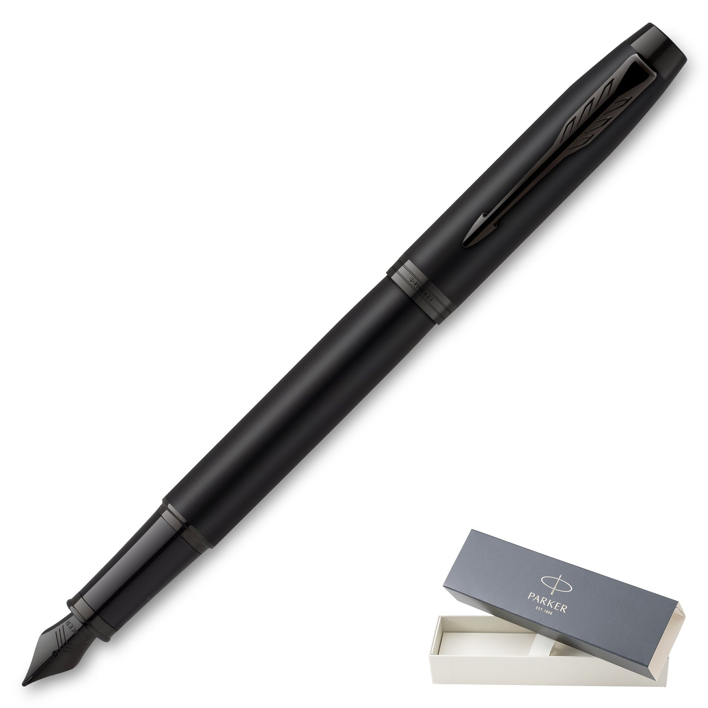 Parker IM Matte Black Fountain Pen Fine Nib