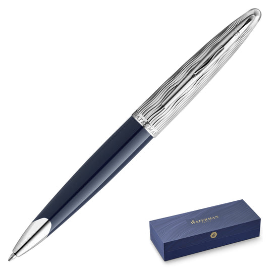 Waterman Carène 2022 Special Edition Deluxe Blue Chrome Trim Ballpoint Pen