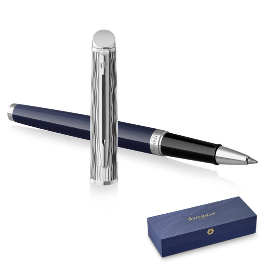 Waterman Hémisphère 2022 Special Edition Deluxe Blue Chrome Trim Rollerball Pen