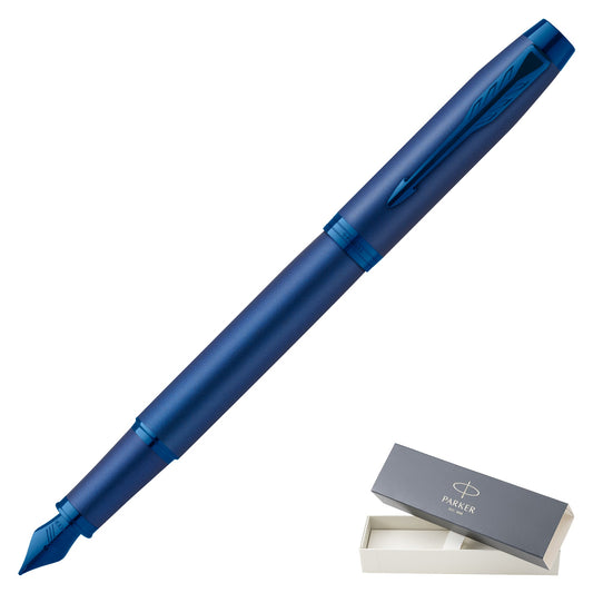 Parker IM Monochrome Blue Fountain Pen Fine Nib