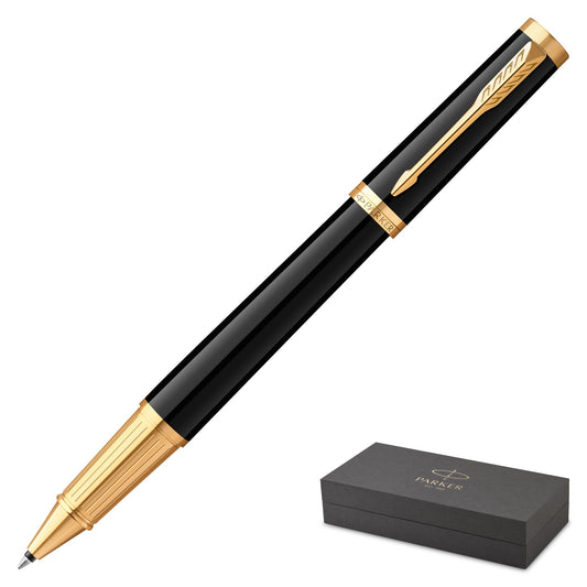 Parker Ingenuity Black Gold Trim Rollerball Pen