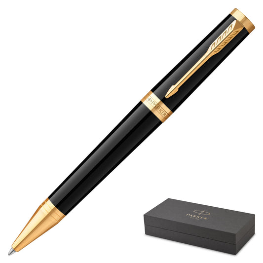 Parker Ingenuity Black Gold Trim Ballpoint Pen