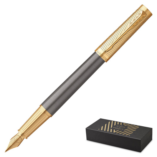 Parker Ingenuity Pioneers Medium Point Fountain Pen in Arrow with Gold Trim