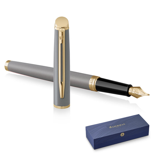 Waterman Hémisphère Metallic Grey GT Fountain Pen Medium Nib
