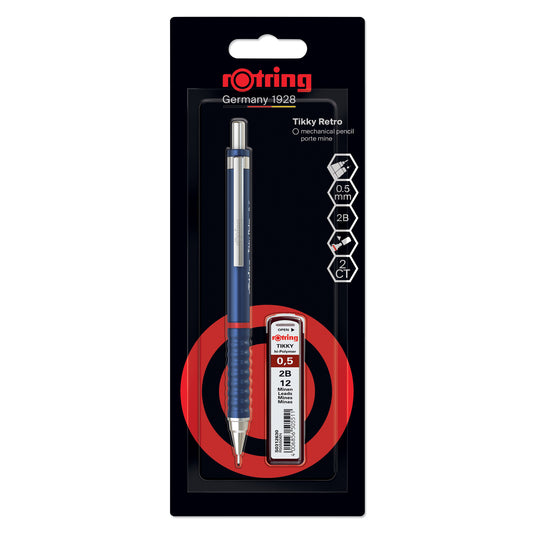 Rotring Tikky Set Blue Mechanical pencil 0.5 mm with HB lead refills