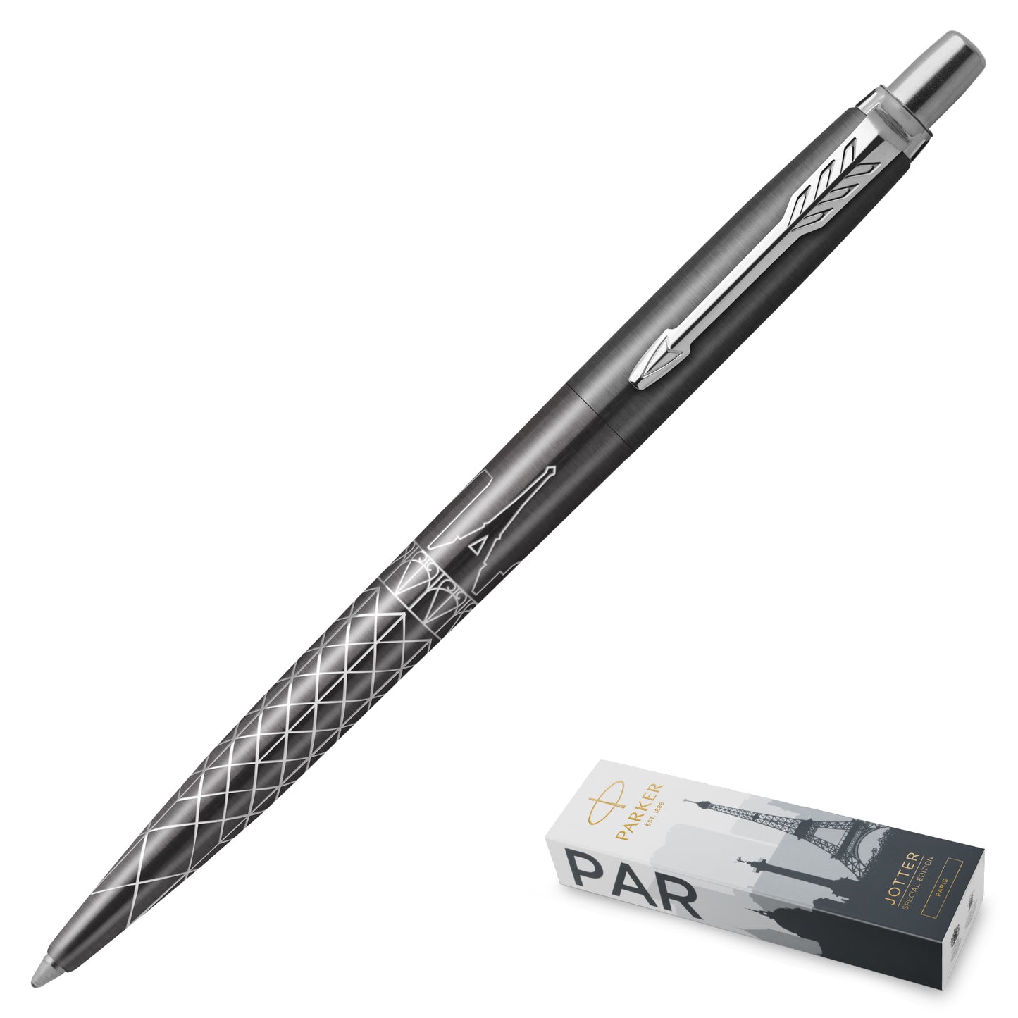 Parker Jotter Special Edition Paris Chrome Trim Ballpoint Pen