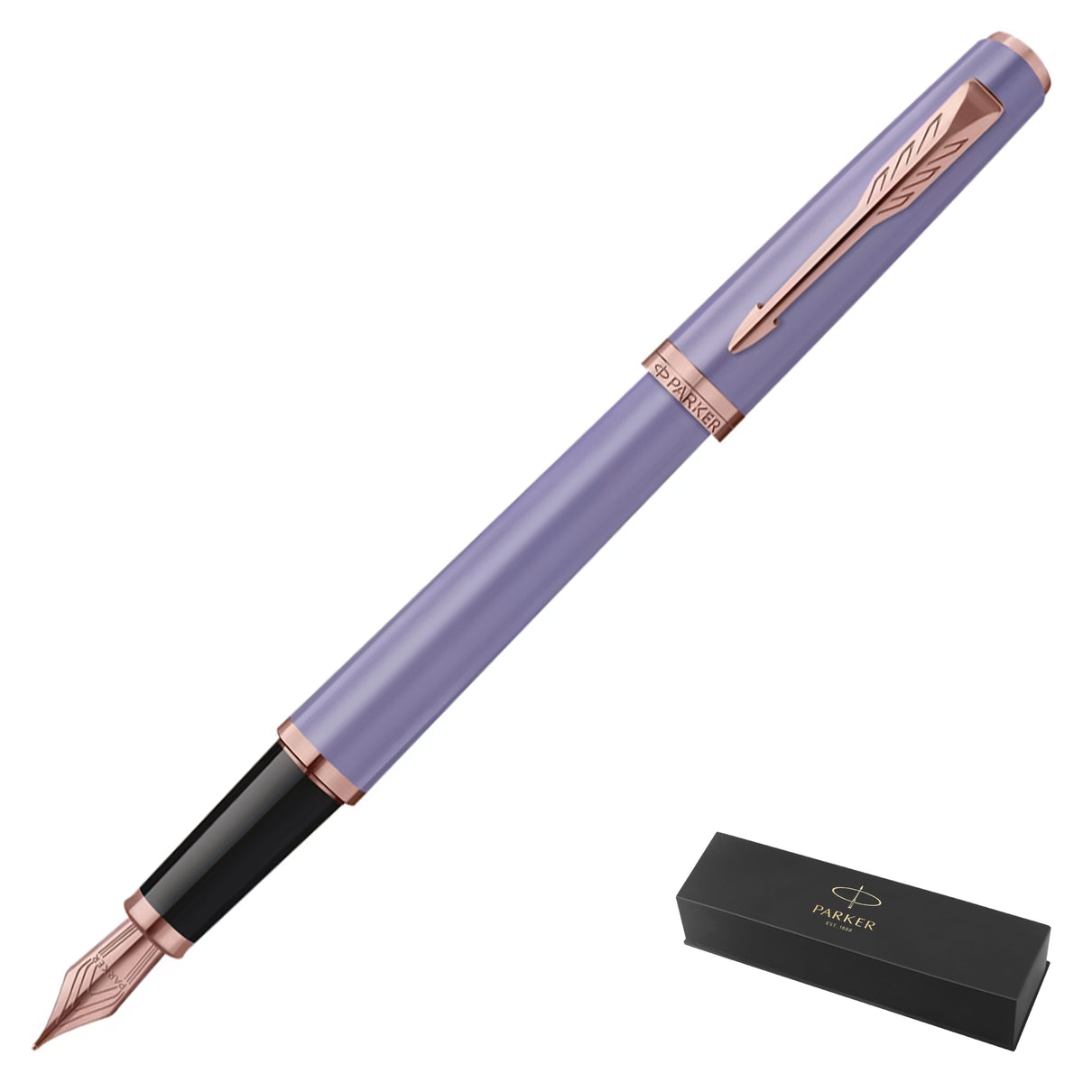 Parker Meridian Core Fountain Pen – Lilac Lacquer with Pink Gold Trim