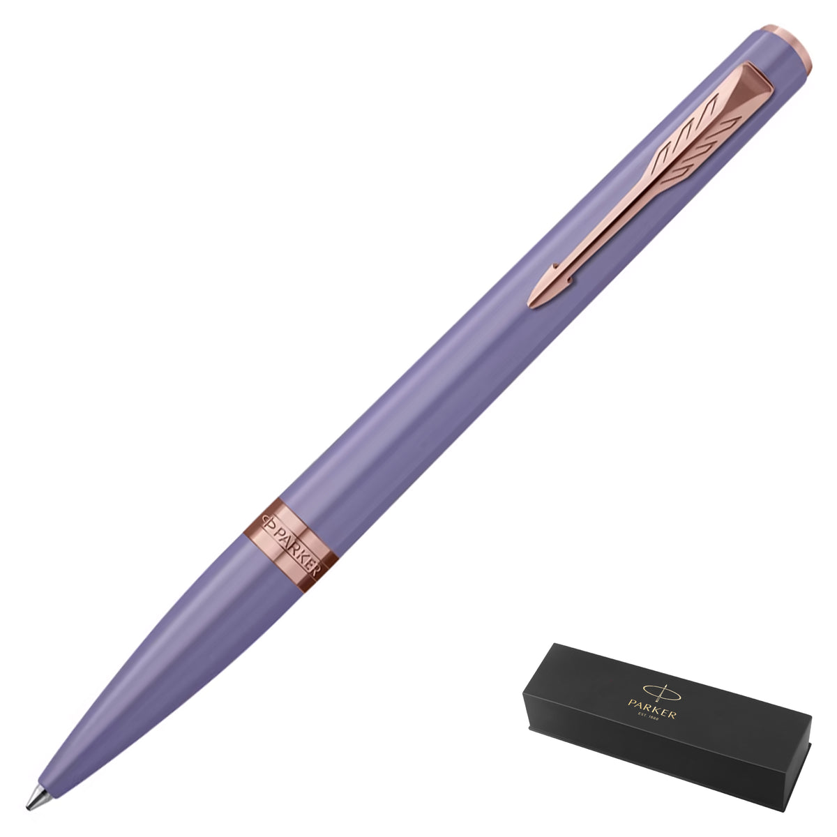 Parker Meridian Core Ballpoint Pen – Lilac Lacquer with Pink Gold Trim