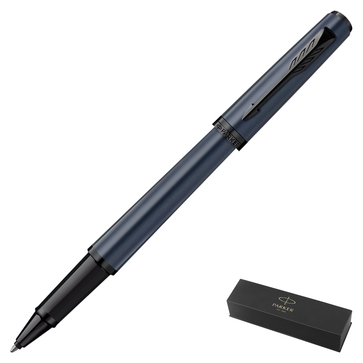 Parker Meridian Core Blue Lacquer Black Trim Rollerball Pen