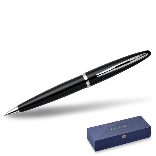 Waterman Carène Black Silver Trim Ballpoint Pen