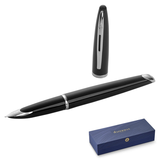 Waterman Carène Black Sea Silver Trim Fountain Pen