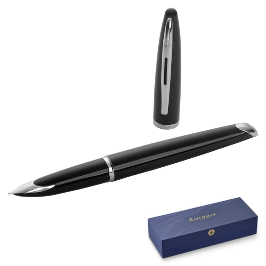 Waterman Carène Black Silver Trim Fountain Pen