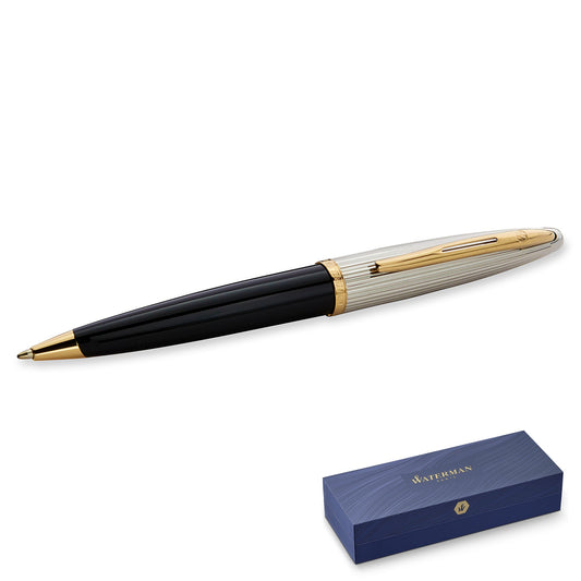 Waterman Carène Deluxe Black Gold Trim Ballpoint Pen