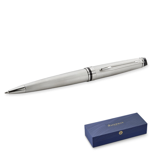 Waterman Expert 3 Stainless Steel Chrome Trim Ballpoint Pen
