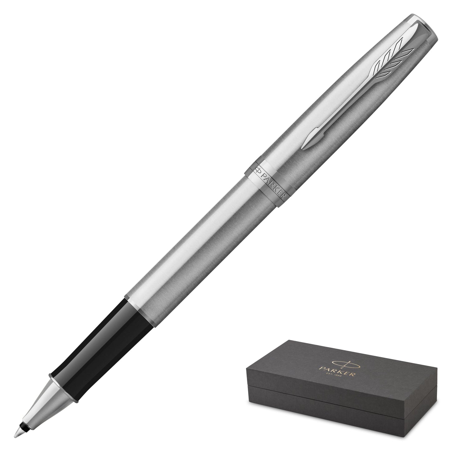 Parker Sonnet Stainless Steel Chrome Trim Rollerball Pen