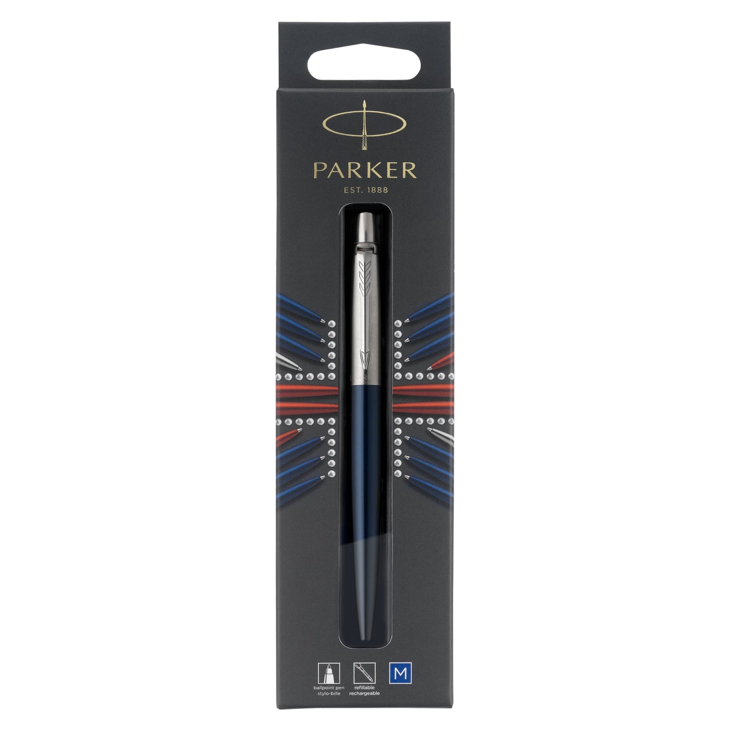 Parker Jotter Royal Blue Chrome Trim Ballpoint Pen