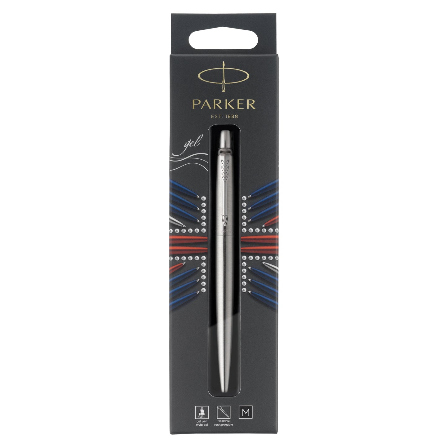 Parker Jotter Stainless Steel Chrome Trim Gel Pen