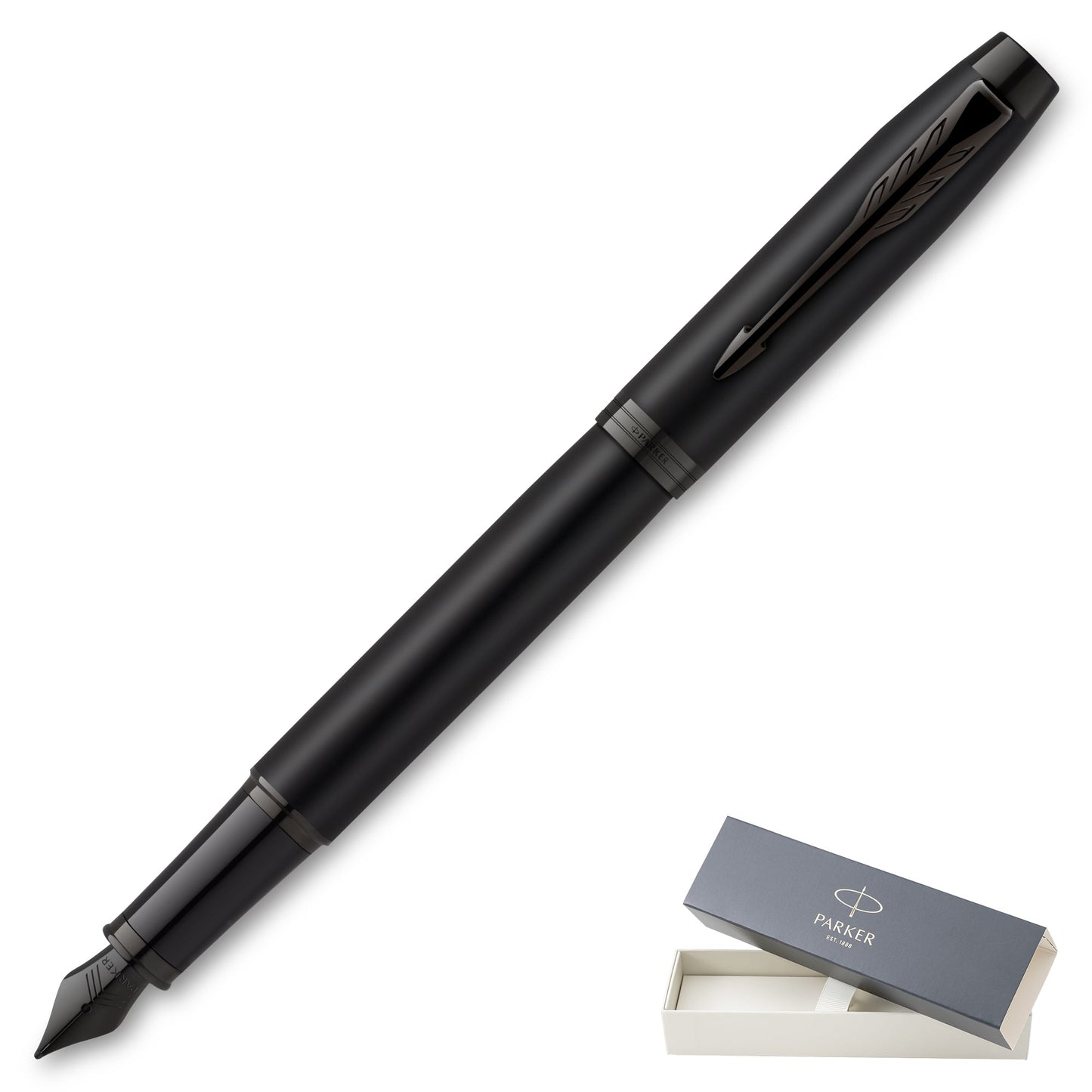 Parker IM Matte Black Fountain Pen Medium Nib