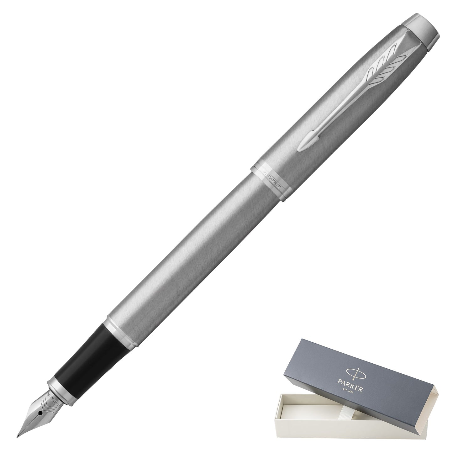 Parker IM Stainless Steel CT Fountain Pen Medium Nib
