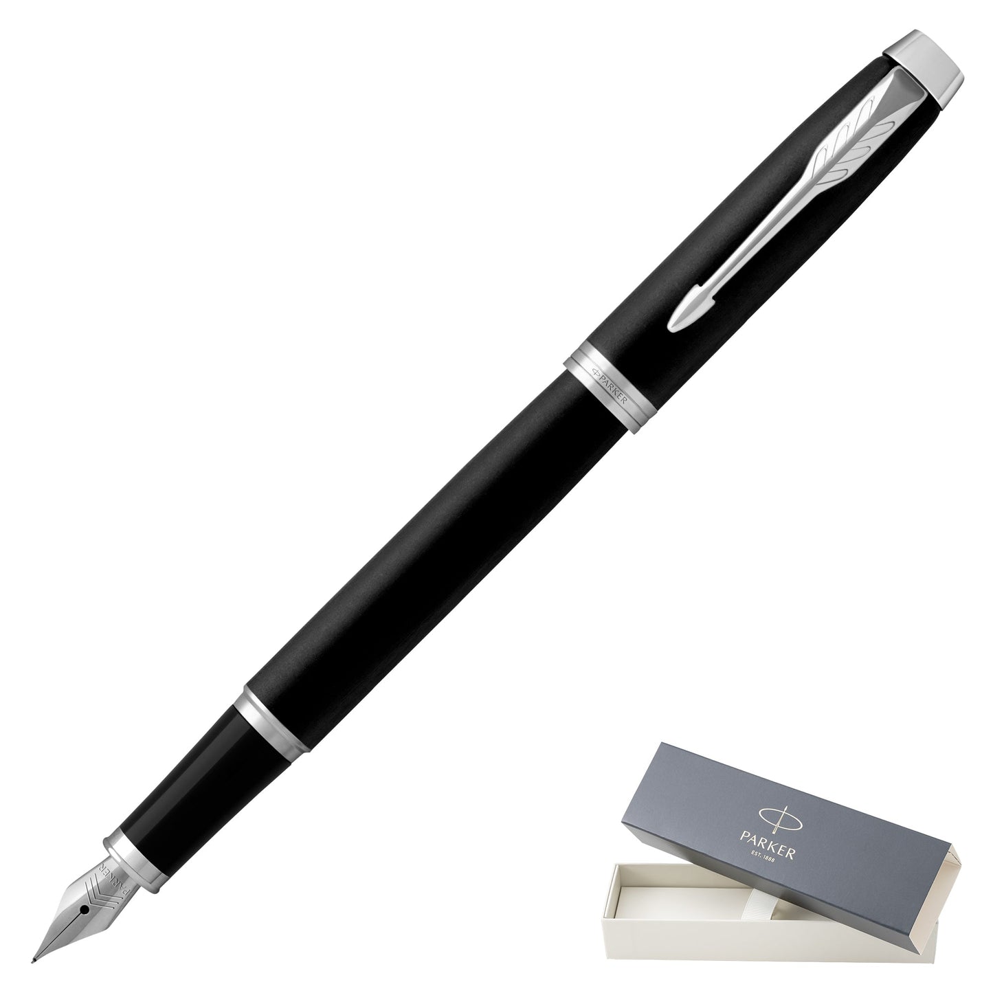 Parker IM Matte Black CT Fountain Pen Fine Nib