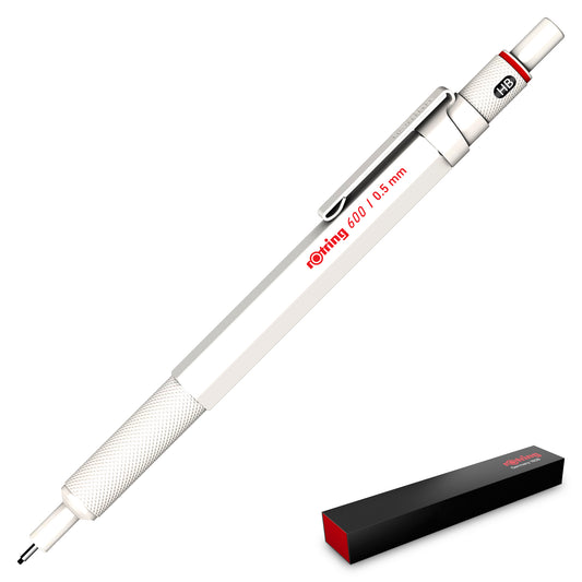 Rotring 600 Mechanical Pencil in Pearl White 0.5mm