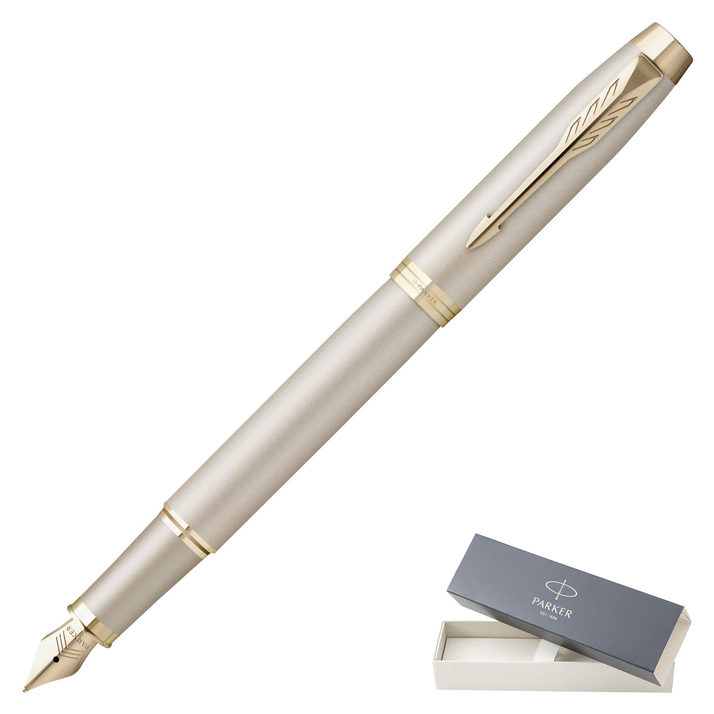 Parker IM Monochrome Champagne Fountain Pen Fine Nib