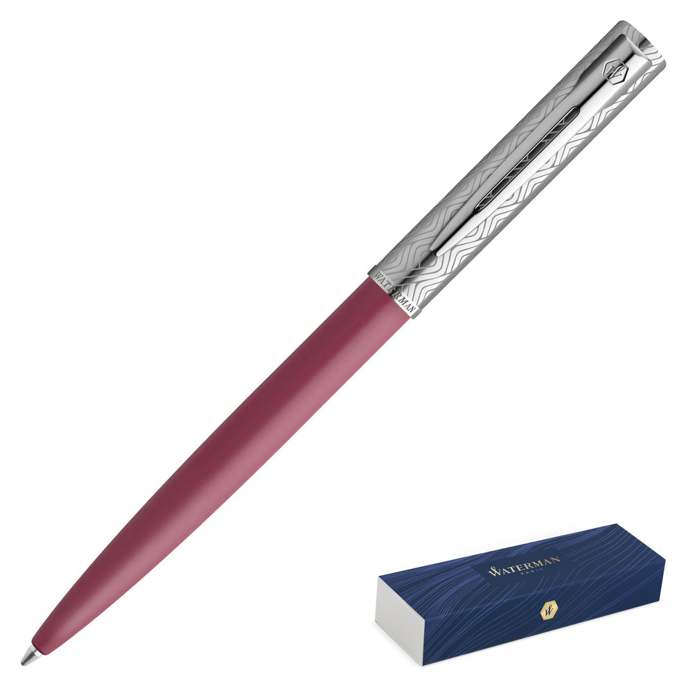 Waterman Allure Deluxe Pink Ballpoint Pen Medium Point, Blue Ink ...