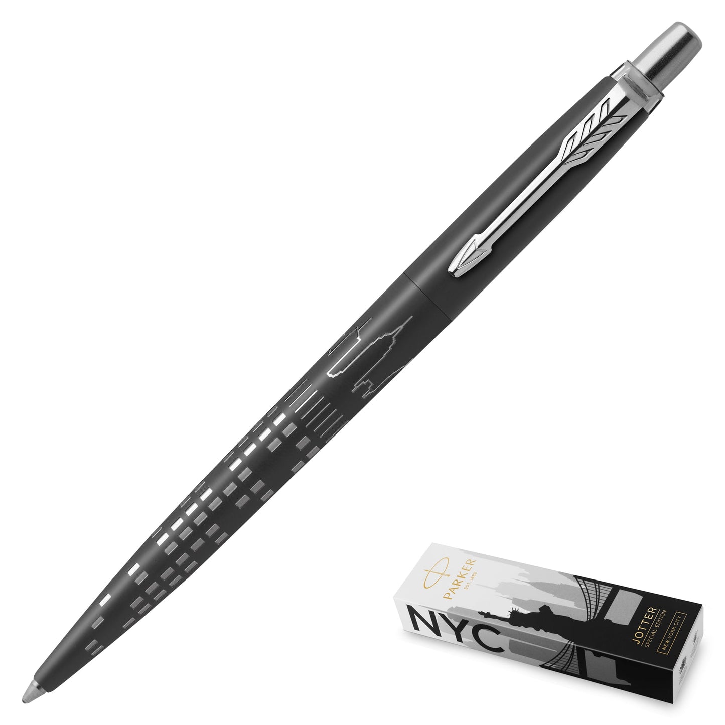Parker Jotter Special Edition New York City Black Chrome Trim Ballpoint Pen