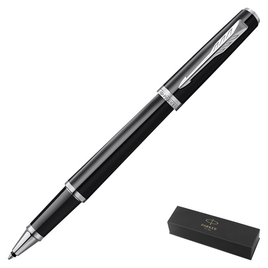 Parker Meridian Core Rollerball Pen – Black Lacquer with Chrome Trim