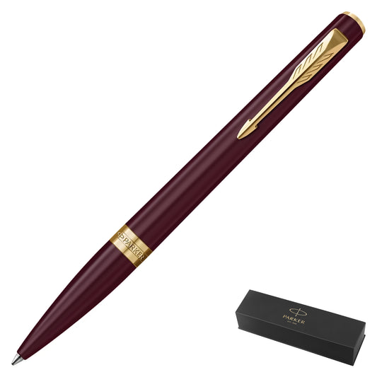 Parker Meridian Core Ballpoint Pen – Red Lacquer with Gold Trim