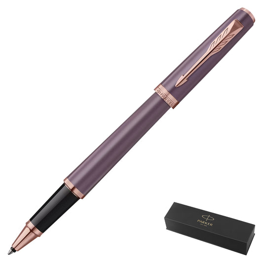 Parker Meridian Core Rollerball Pen – Purple Lacquer with Pink Gold Trim